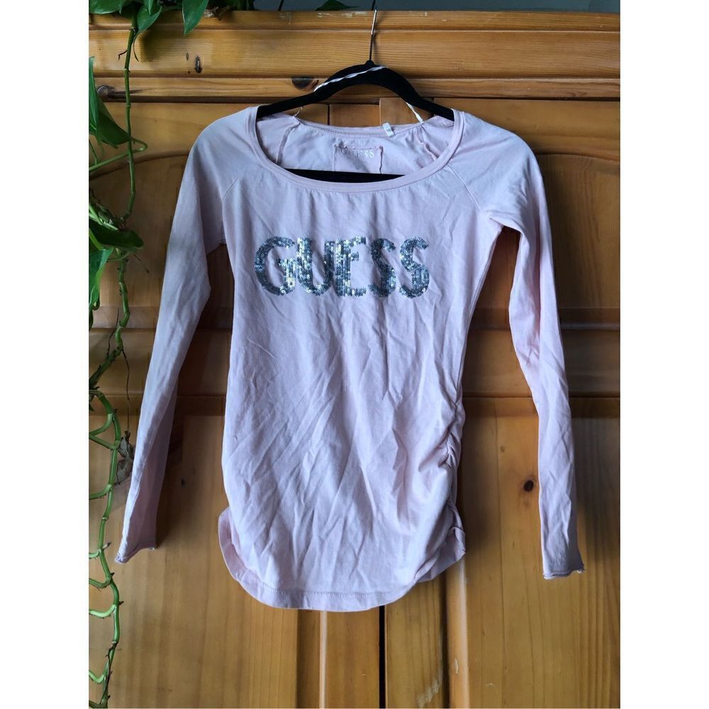 Guess Women’s Pink Long Sleeve Shirt Size S - Picture 3 of 11